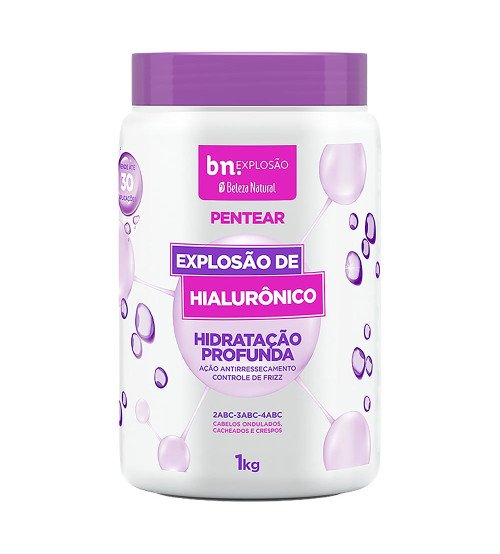 Creme Para Pentear Beleza Natural Explosão De Hialurônico 1kg Creme Para Pentear Beleza Natural Explosão De Hialurônico 1kg