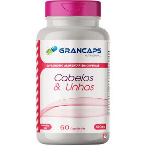 CABELOS E UNHAS - FÓRMULA EXCLUSIVA BELEZA DA MULHER  60 CÁPSULAS - GRANCAPS