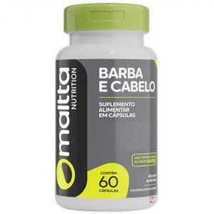 BARBA E CABELO VITAMINAS E MINERAIS BELEZA DO HOMEM 60 CAPSULAS - MALTTA NUTRITION